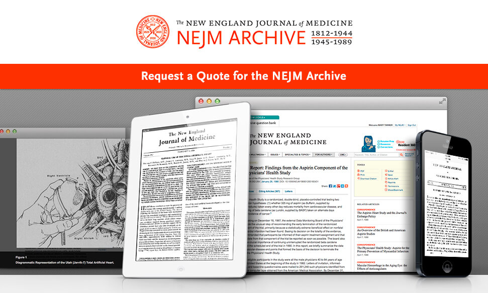 NEJM Archive: Request a Quote
